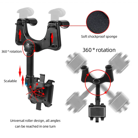 360° Rotatable Smart Phone Car Holder