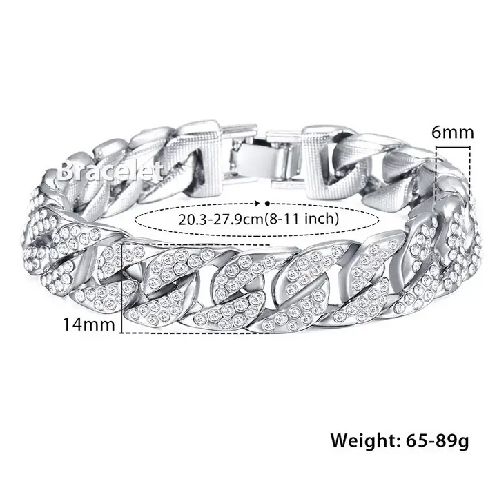 Miami Gold Curb Cuban Bracelet