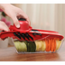 Multifunction Kitchen Slicer 6 Blades - Red
